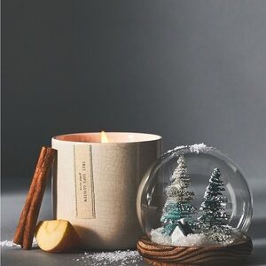 Anthropologie Snowglobe Candle